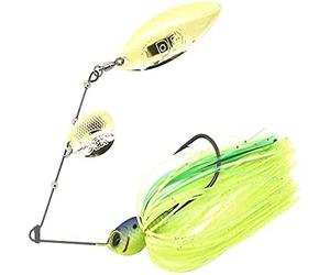 Berkley DEX Spinner Bait for Pike, Perch & Trout Fishing - Vibration Jig Lure with Spinner Blade, 21g, Blue Back Chatreuse