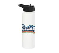 Berkley First Name Girl Vintage Style 70s 80s Personalized Stainless Steel Insulated Water Bottle