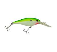 Berkley Flicker Shad Fishing Lure, Chartreuse Pearl, 1/4 oz, 2 1/4in | 6cm Crankbaits, Size, Profile and Dive Depth Imitates Real Shad, Equipped with Fusion19 Hook