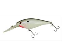 BERKLEY Flicker Shad Fishing Lure, Pearl White, 5/16 oz, 2 3/4in | 7cm Crankbaits, Size, Profile and Dive Depth Imitates Real Shad, Equipped with Fusion19 Hook