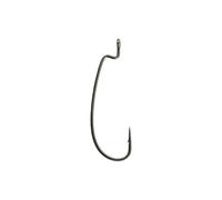 Berkley Fusion19 Hooks Offset Worm, 1/0, Smoke Satin