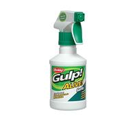 Berkley Gulp! Alive!® Attractant - Powerful Fishing Scent Spray for Soft Bait, Hard Bait & Live Bait - Enhances Bait Appeal for Saltwater & Freshwater Predator Fishing, Bottle 8 oz Spray, 4 Colours