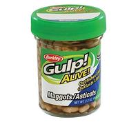 Berkley Gulp! Alive!® Maggots,White,1-Inch
