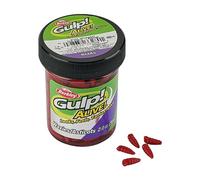 Berkley Gulp! Alive! Waxies Fishing Bait, Red Wiggler, 0.5in, Extreme Scent Dispersion, Great Replacement for Live Waxworms, Ideal for Panfish, Trout and More