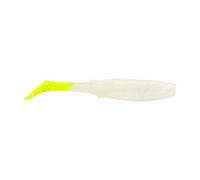 Berkley Gulp! Paddleshad Fishing Soft Bait, Pearl White/Chartreuse, 4"