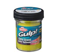 Berkley Gulp!® Saltwater Dough Fishing Bait | Extreme Scent Dispersion Softbait Paste | Plastic-Free Glitter | Multi-Species Sea Fishing Lure | Gulp! Formula |65 g | Sunshine Yellow Silver Glitter