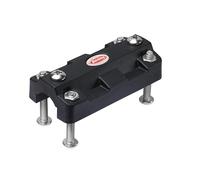 Berkley Mount Base Rail Adaptor | Fiberglass Reinforced Nylon Boat Rail Mount | Compatible with Berkley Mount Base with Lock | Secure Boat Accessory | Stainless Steel Fasteners Inc. | Black | 22-25mm
