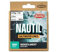 Berkley Nautil Boat Monofilament Fishing Line | Ultra-Strong, Low Memory Mono for Saltwater & Freshwater | Durable, High Abrasion Resistance & Superior Knot Strength |0.35 mm | 20lb|300m