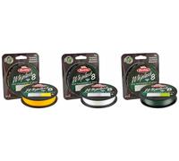 Berkley New Whiplash 8 Carrier Green / Crystal /Yellow Braided Fishing Line 300m