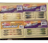 BERKLEY POWER BAIT DROP SHOT MINNOW 2 INCH Perch Coral Shad Natural 24 Fish 4pk