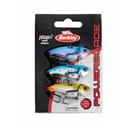 BERKLEY Power Blade Fishing Lure - Perch, Pike, Zander, Trout - Pack of 3 assorted 49 mm