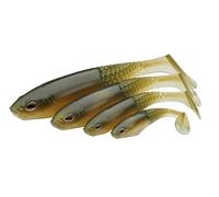 Berkley PowerBait® Cullshad Softbait | Lifelike Action Fishing Bait & Honey Comb Technology | Versatile Predator Lure for Pike, Zander, Trout & Perch | 10 cm| 6pcs | Lime Chartreuse