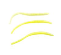 Berkley PowerBait Power Floating Trout Worm Fishing Bait, Chartreuse Shad, 3in | 8cm, Irresistible Scent & Flavor, Realistic Worm Profile, Ideal for Trout and More