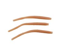 Berkley PowerBait Power Floating Trout Worm Fishing Bait, Natural, 3in | 8cm, Irresistible Scent & Flavor, Realistic Worm Profile, Ideal for Trout and More