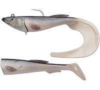 Berkley PowerBait Power Herring - Large Saltwater Soft Bait Fishing Lure for Big Cod, Halibut, Coalfish & Ling - Paddle Tail & Curl Tail Supplied