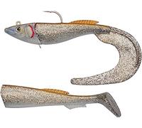 Berkley PowerBait Power Herring - Large Saltwater Soft Bait Fishing Lure for Big Cod, Halibut, Coalfish & Ling - Paddle Tail & Curl Tail Supplied