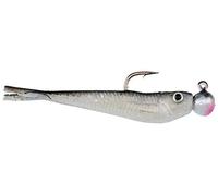 Berkley PowerBait Power Minnow Fishing Bait, Black Shad, 2in | 5cm, Irresistible Scent & Flavor, Realistic Action, Split Tail Design, Ideal for Bass, Walleye, Trout, Panfish Species and More