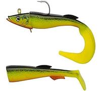 Berkley PowerBait Power Sandeel, Fishing Hook, Soft Lures, Paddle Tail & Curl Tail Supplied Sea Fishing, Cod, Unisex, Hot Cod, 65g | 170mm