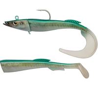Berkley PowerBait Power Sandeel, Fishing Hook, Soft Lures, Paddle Tail & Curl Tail Supplied Sea Fishing, Cod, Unisex, Real Sandeel, 65g | 170mm