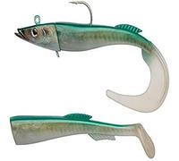 Berkley PowerBait Power Sandeel, Fishing Hook, Soft Lures, Paddle Tail & Curl Tail Supplied Sea Fishing, Cod, Unisex, Real Sandeel, 160g | 210mm