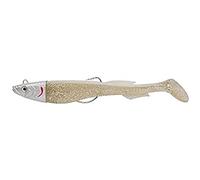 Berkley PowerBait Power Sardine, Fishing Hook, Soft Lures, Sea Fishing, Saltwater Soft Bait Minnow Paddle Tail Lure for Bass, Seabass, Pollack, Cod, Eel, Ling and Wrasse, Snow White, 10g | 9cm