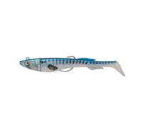 Berkley PowerBait Power Sardine, Fishing Hook, Soft Lures, Sea Fishing, Saltwater Soft Bait Minnow Paddle Tail Lure for Bass, Seabass, Pollack, Cod, Eel, Ling and Wrasse, Real Mackerel, 10g | 9cm