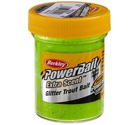 Berkley PowerBait Glitter Trout Bait, Chartreuse STBGC, 1.75 oz jar