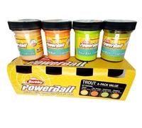 Berkley PowerBait Trout Bait Perch Fishing Bait Assortment 4 Pack