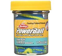 Berkley PowerBait Turbo Dough Trout Bait, Blue Neon, Fishing Dough Bait, Scent Dispersion Technology, Irresistible Scent and Flavor, Moldable and Easy to Use