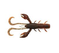 Berkley Pulse Realistic Craw; Soft Plastic Crayfish Lure for Freshwater Predator Fishing; Texas Rig, Carolina Rig, Cheb Rig, Ned Rig & Jighead; Shrimp-Flavored for Perch, Zander, 10cm, Brown Orange UV