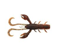 Berkley Pulse Realistic Craw; Soft Plastic Crayfish Lure for Freshwater Predator Fishing; Texas Rig, Carolina Rig, Cheb Rig, Ned Rig & Jighead; Shrimp-Flavored for Perch, Zander, 7cm, Brown Orange UV