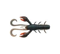 Berkley Pulse Realistic Craw; Soft Plastic Crayfish Lure for Freshwater Predator Fishing; Texas Rig, Carolina Rig, Cheb Rig, Ned Rig & Jighead; Shrimp-Flavored for Perch, Zander, 7cm, Dark Cray UV