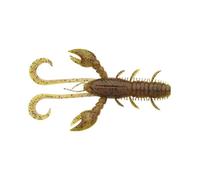 Berkley Pulse Realistic Craw; Soft Plastic Crayfish Lure for Freshwater Predator Fishing; Texas Rig, Carolina Rig, Cheb Rig, Ned Rig & Jighead; Shrimp-Flavored for Perch Zander, 10cm, Brown Chartreuse