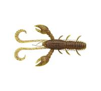 Berkley Pulse Realistic Craw; Soft Plastic Crayfish Lure for Freshwater Predator Fishing; Texas Rig, Carolina Rig, Cheb Rig, Ned Rig & Jighead; Shrimp-Flavored for Perch, Zander, 7cm, Brown Chartreuse