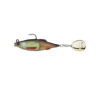 Berkley Pulse Realistic Flash; Soft Plastic Fishing Lure with Spinner Blade; Lifelike Baitfish Imitation for Pike, Perch & Zander; Pre-Rigged Predator Lure, Casting & Trolling Anglers, 9cm, Roach
