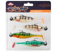 Berkley Pulse Realistic Perch Prerigged Soft Bait Shad with Jig Head - Ultra Realistic Shape and Action for Predator Fishing - Pike, Zander, Perch