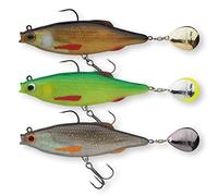 Berkley Pulse Realistic Roach Flash - Soft Rubber fishing lures with spinner blade tail and razor sharp hooks. Lures for fishing for perch, zander, pike and bass. Ready to fish spinning lures, 17cm