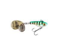 Berkley Pulse Spintail, Jig Lure with Spinner Blade & Berkley Fusion Treble Hook - Long Casting Hard Bait for Perch, Trout, Pike, Unisex, Holo Perch, 21g | 75mm