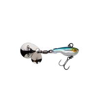 Berkley Pulse Spintail, Jig Lure with Spinner Blade & Berkley Fusion Treble Hook - Long Casting Hard Bait for Perch, Trout, Pike, Unisex,Blue Silver Glitter, 14g | 70mm