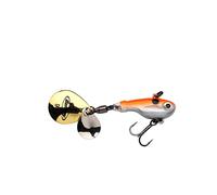 Berkley Pulse Spintail, Jig Lure with Spinner Blade & Berkley Fusion Treble Hook - Long Casting Hard Bait for Perch, Trout, Pike, Unisex,Orange Glitter, 5g | 50mm
