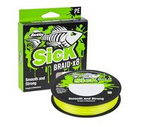 Berkley Sick Braid - 8 Strands Braided Fishing Line, Super Smooth 8 carrier Multifilament PE Braid Predator Fishing Lines 150/300m For Freshwater and Saltwater Sea Fishing, Unisex, Hi-Viz Yellow