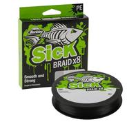 Berkley Sick Braid 8 Way Braided Fishing Line, 150 m for Freshwater or Saltwater Sea Fishing White or Black (Black, 0.14 mm - 16.5 kg)