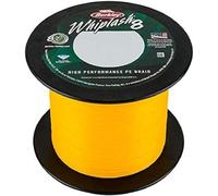 Berkley Whiplash 8 Braided Fishing Line - 100 percentage Dyneema 8 Strand Braid for Saltwater and Freshwater Fishing, Yellow, 19.2 kg, 42 lb, 300 m