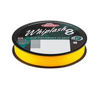 Berkley Whiplash8, Fishing Line, Superline, , Predator Fishing, Pike, Perch, Zander, Trout, Unisex, Yellow, 0.12mm | 17.5kg | 38lb | 330yd