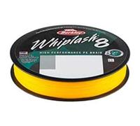 Berkley Whiplash8, Fishing Line, Superline, , Predator Fishing, Pike, Perch, Zander, Trout, Unisex, Yellow, 0.14mm | 19.2kg | 42lb | 165yd