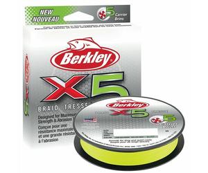 Berkley x5 Braid Flame Green 150 m, 300 m & 250 m(1 Pack) - Fishing Line