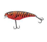 Berkley Zilla Flanker, Fishing Hook, Hard Lures, Floating Shallow Running Wobbler with Fusion 19 Treble Hooks - Lead Free PredatorFishing, Pike, Unisex, Red Tiger, 79g | 155mm