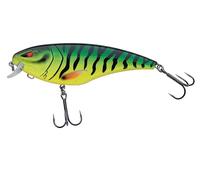 Berkley Zilla Flanker, Shallow Running Wobbler Lure, Slow Floating Crankbait with Klip Lok® System, Fusion19 Treble Hooks, Precision Casting with Weight Ramp, 1-2m Diving Depth, 11cm, Golden Zander