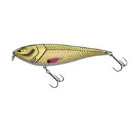 Berkley Zilla Glider, Fishing Hook, Hard Lures, Slow Sinking Glide Bait, Fusion 19 Treble Hooks, Erratic Action, extreme Loud Rattle, Lead Free PredatorFishing, Pike, Unisex, Ayu Green, 18g | 100mm