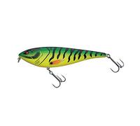 Berkley Zilla Glider, Fishing Hook, Hard Lures, Slow Sinking Glide Bait, Fusion 19 Treble Hooks, Erratic Action, extreme Loud Rattle, Lead Free PredatorFishing, Pike, Unisex, Firetiger, 67g | 160mm